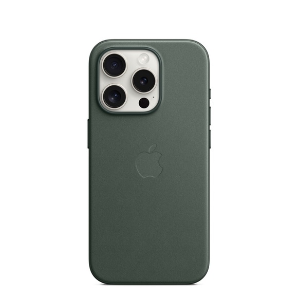 iPhone 15 FineWoven Case with MagSafe - Evergreen - Picture 3 of 10